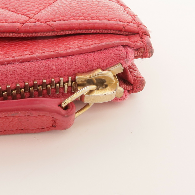 CHANEL 牛皮皮革Card Case金扣卡片套-10