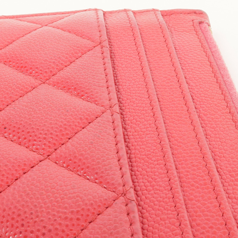 CHANEL 牛皮皮革Card Case金扣卡片套-14