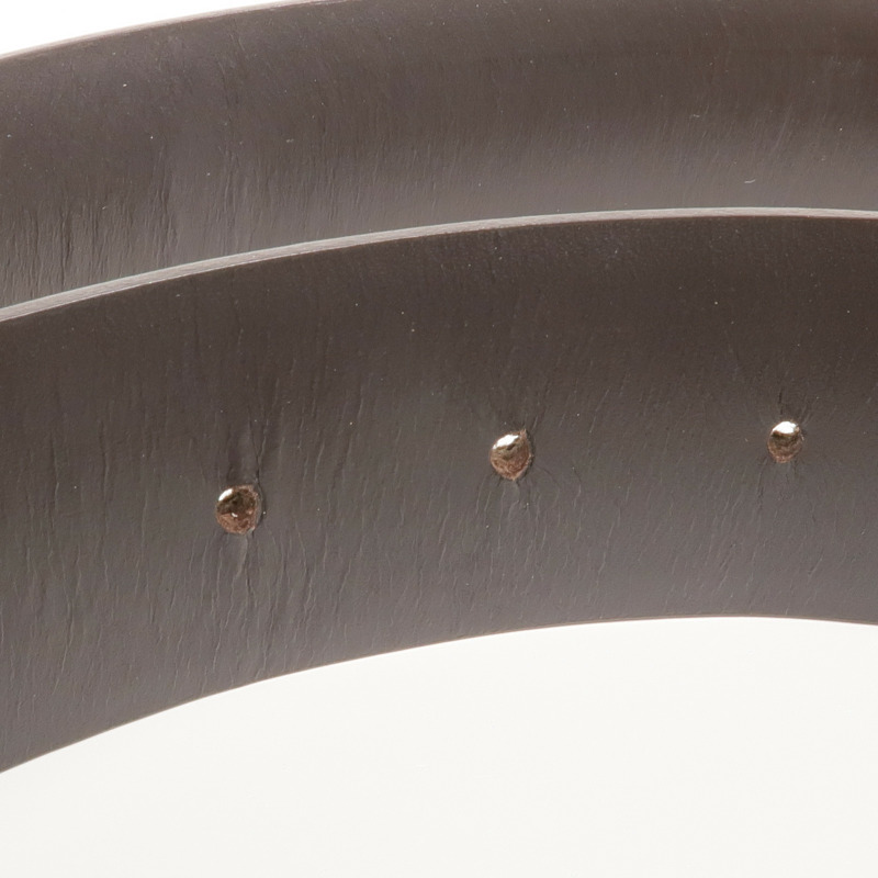 GUCCI 塗層帆布Belt 90cm銀扣皮帶-6