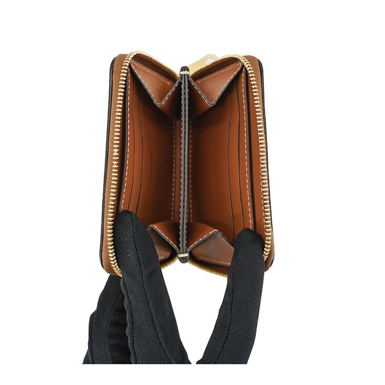 BURBERRY 巴寶莉 Vintage經典格紋帆布短夾(典藏米色)-4