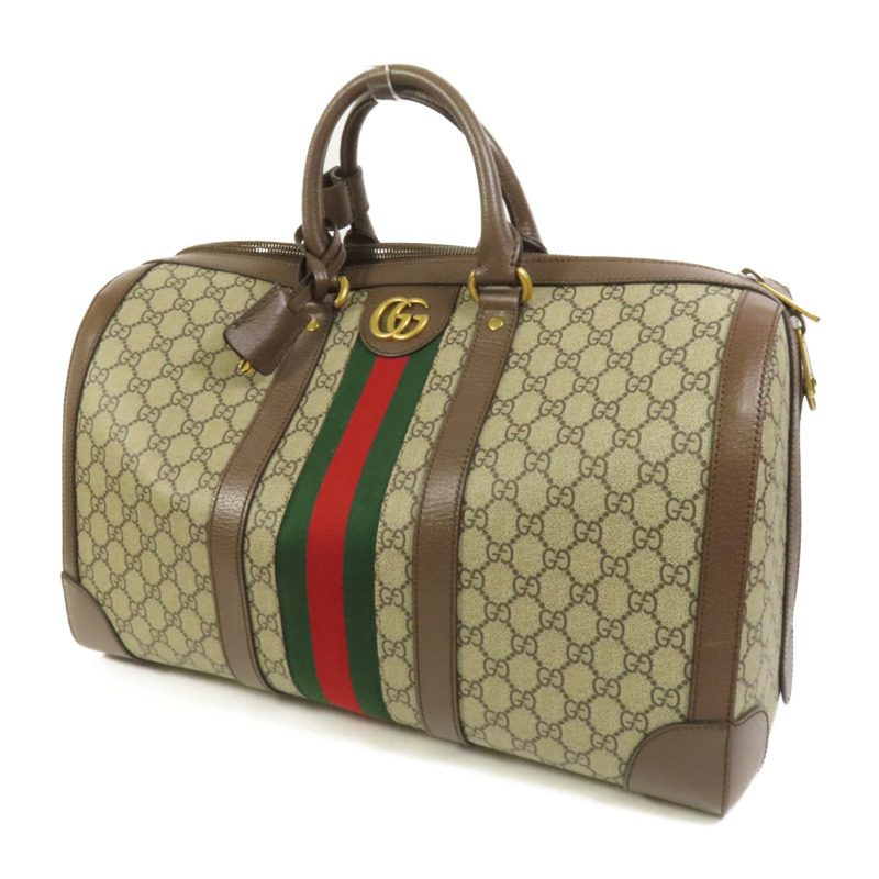 GUCCI 塗層帆布Savoy Medium Duffel金扣手挽肩背兩用袋-2
