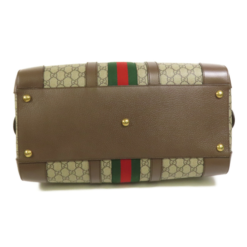 GUCCI 塗層帆布Savoy Medium Duffel金扣手挽肩背兩用袋-3