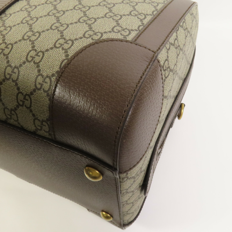 GUCCI 塗層帆布Savoy Medium Duffel金扣手挽肩背兩用袋-14