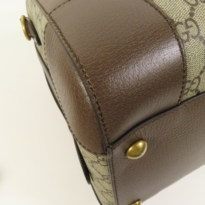 GUCCI 塗層帆布Savoy Medium Duffel金扣手挽肩背兩用袋-15