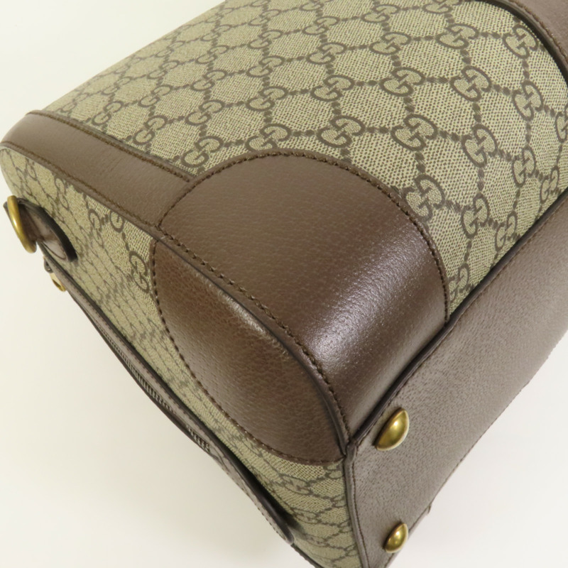 GUCCI 塗層帆布Savoy Medium Duffel金扣手挽肩背兩用袋-16