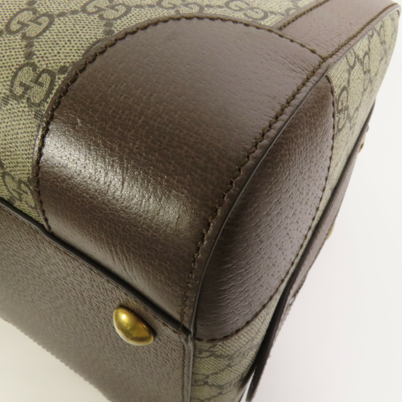 GUCCI 塗層帆布Savoy Medium Duffel金扣手挽肩背兩用袋-17