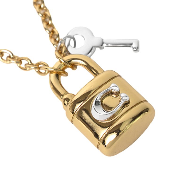 【COACH】造型項鍊-金色-3