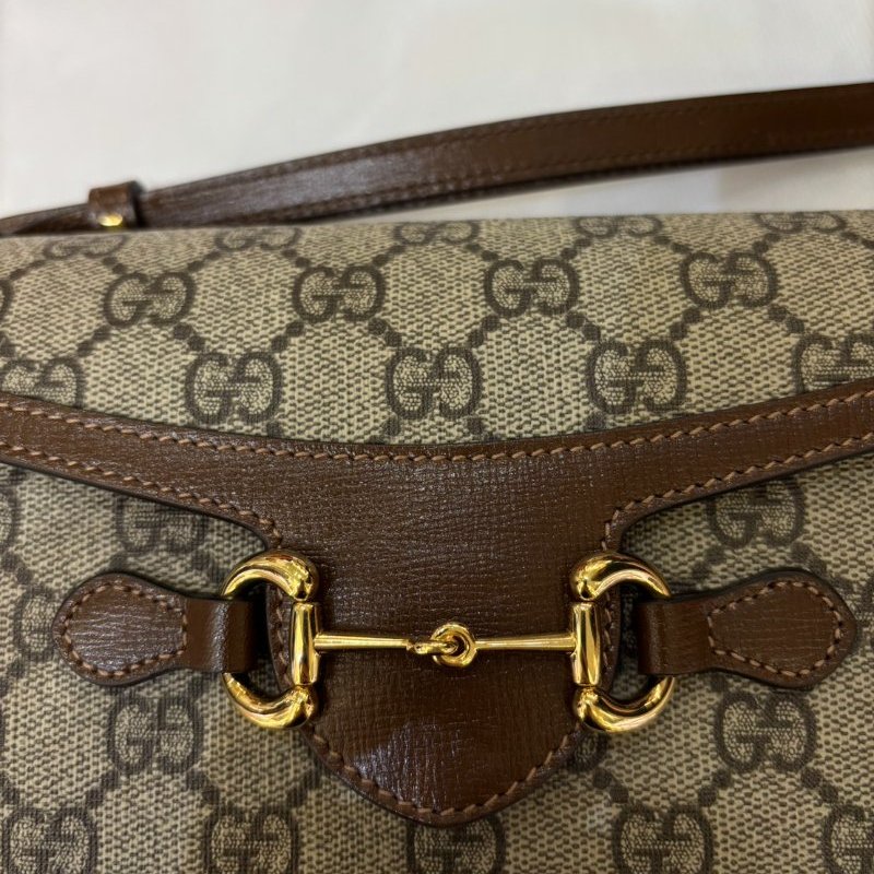 GUCCI咖邊PVC 1955橫式手機包-8