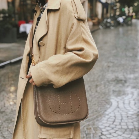 Hermes Evelyne 29 大象灰銀扣