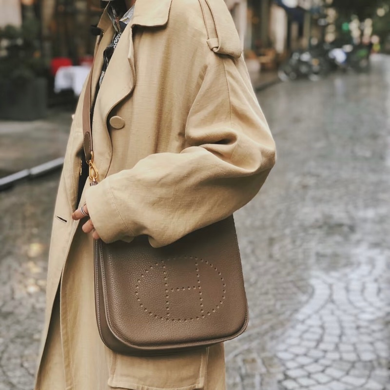 Hermes Evelyne 29 大象灰銀扣-0