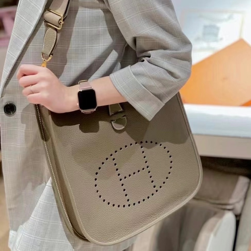 Hermes Evelyne 29 大象灰銀扣-2