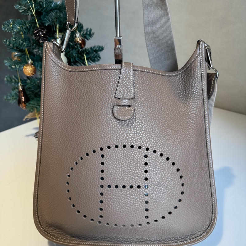 Hermes Evelyne 29 大象灰銀扣-3