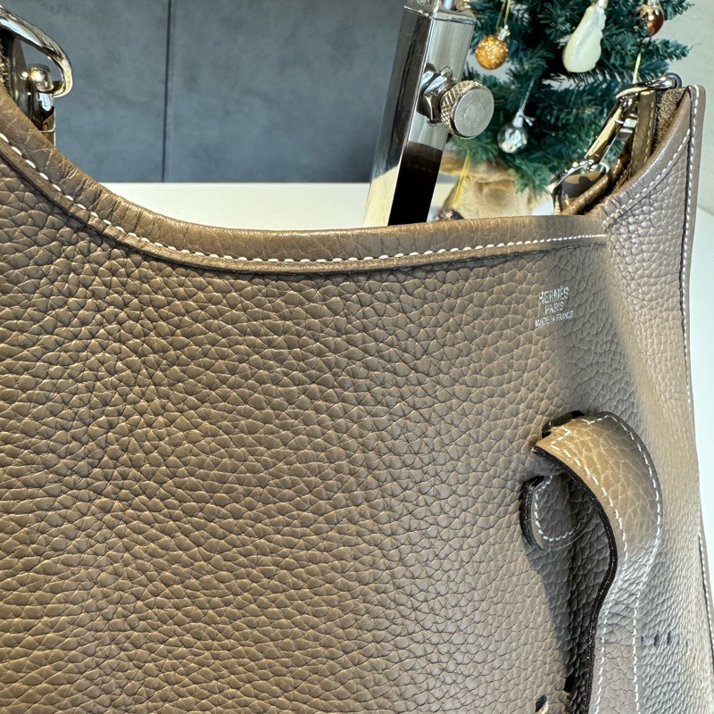 Hermes Evelyne 29 大象灰銀扣-14