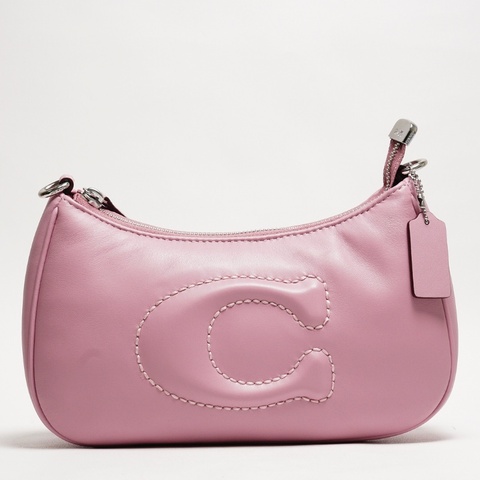 Coach雲朵麻將包/斜背包 附背帶（粉紫色）