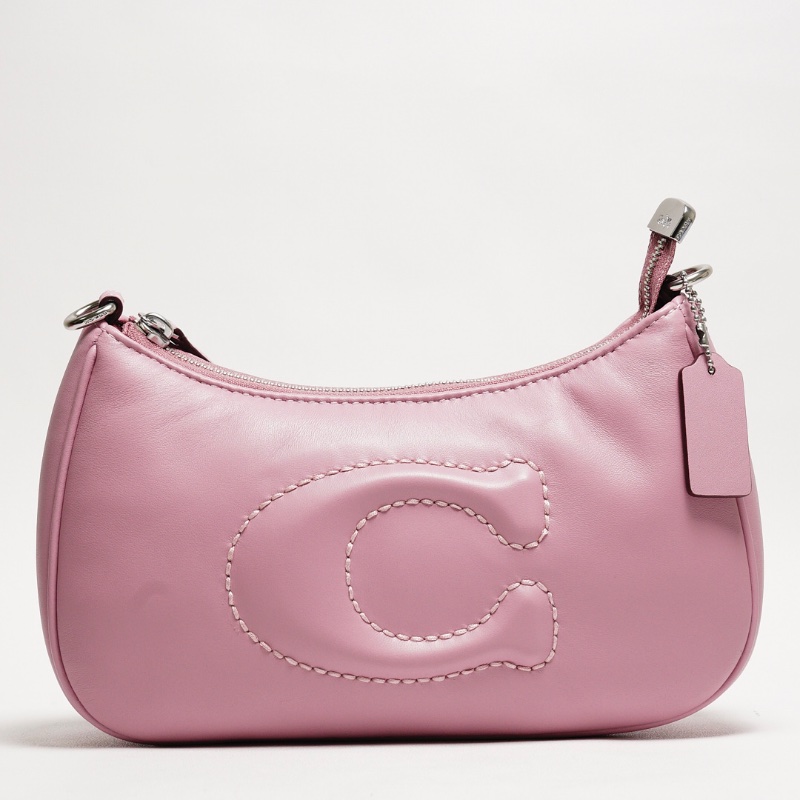 Coach雲朵麻將包/斜背包 附背帶（粉紫色）-0