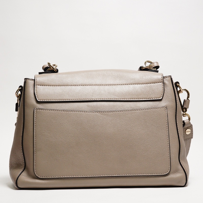 CHLOE Faye系列 手提斜背兩用包(大象灰)-1