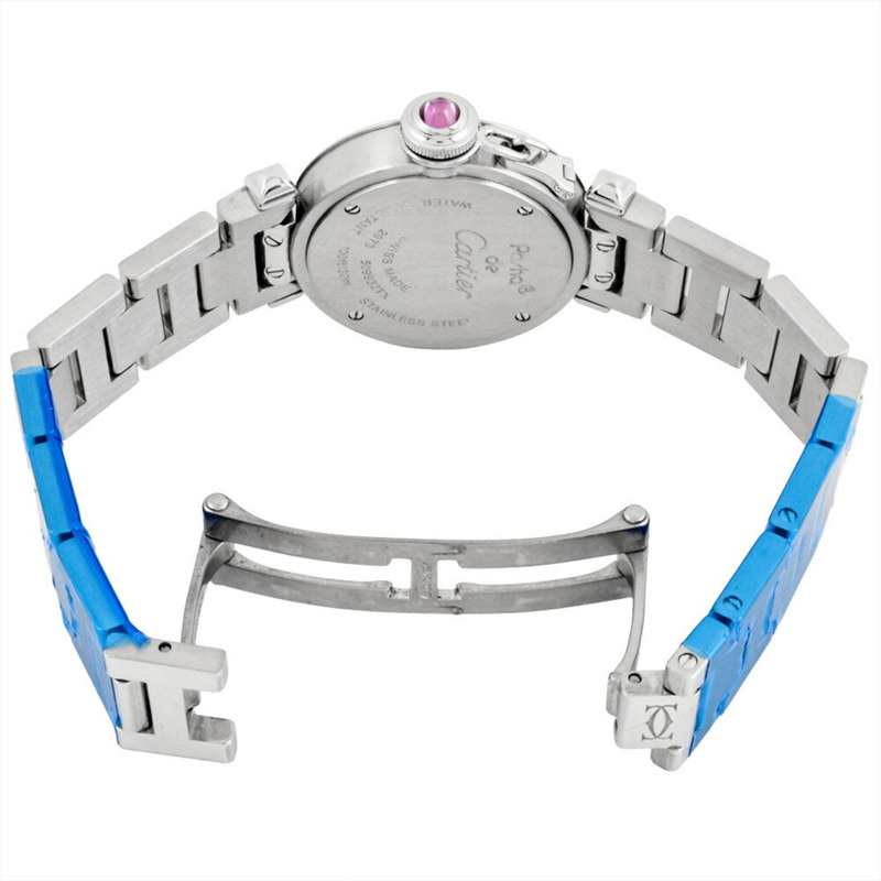 卡地亞 Miss Pasha 石英腕錶 W3140008，粉紅錶盤，女款-3