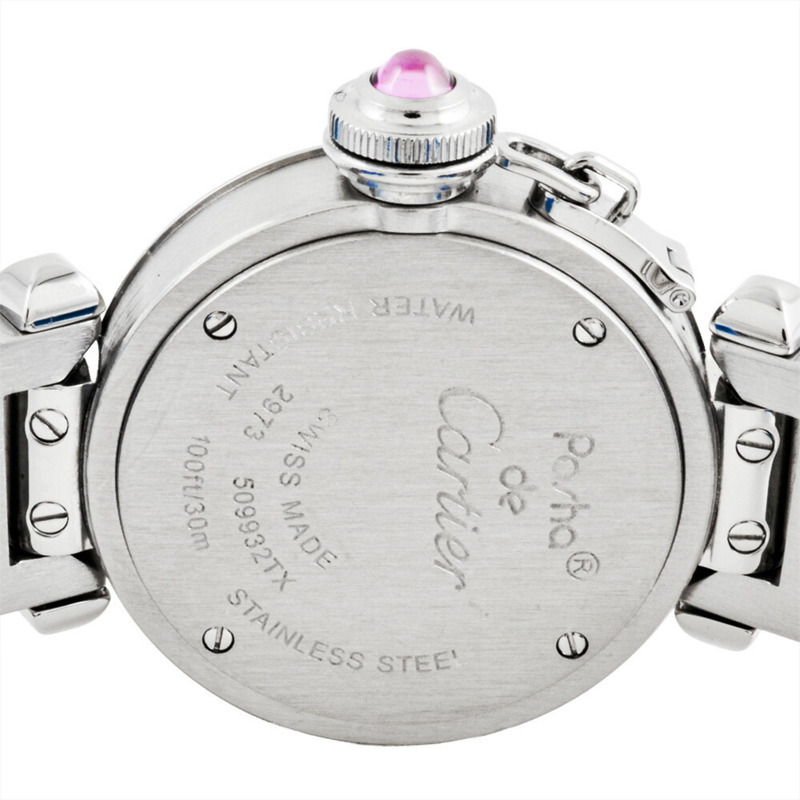 卡地亞 Miss Pasha 石英腕錶 W3140008，粉紅錶盤，女款-4