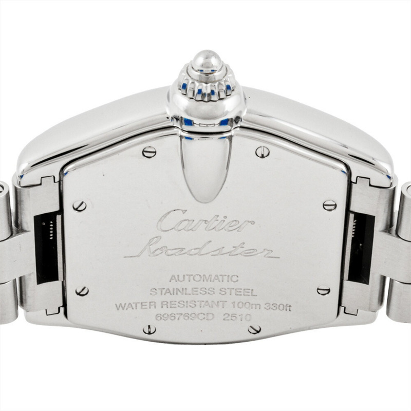 卡地亞 Roadster LM W62004V3 自動腕錶，黑色錶盤，男款-4