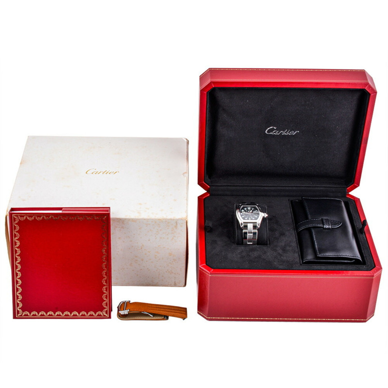 卡地亞 Roadster LM W62004V3 自動腕錶，黑色錶盤，男款-8