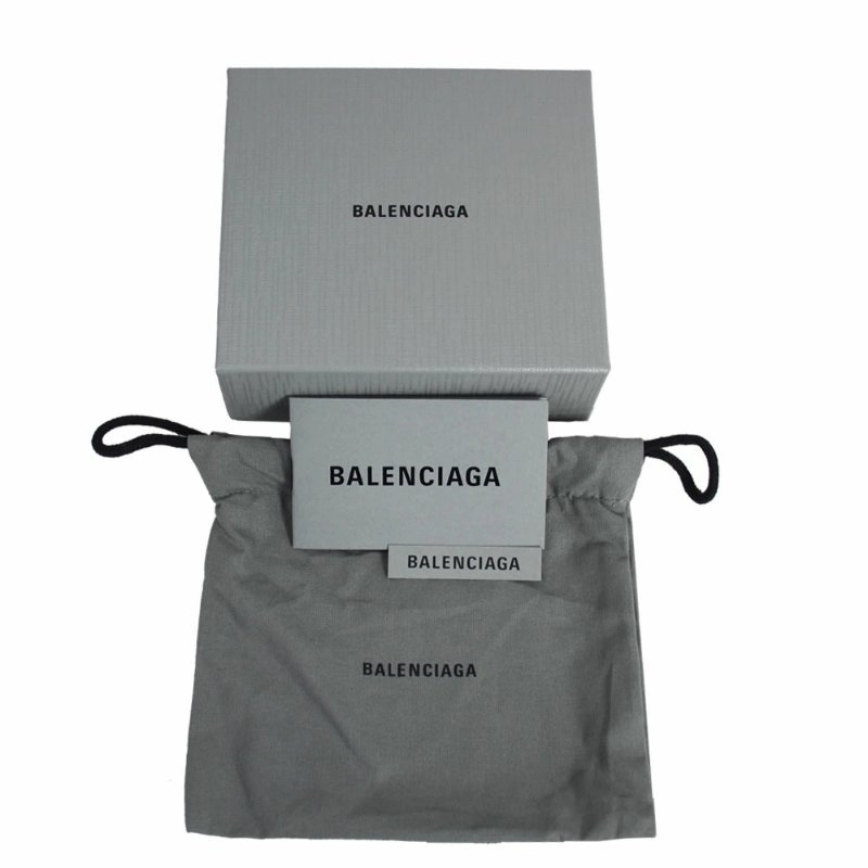 BALENCIAGA 巴黎世家燙印LOGO浮雕造型對開短夾-4