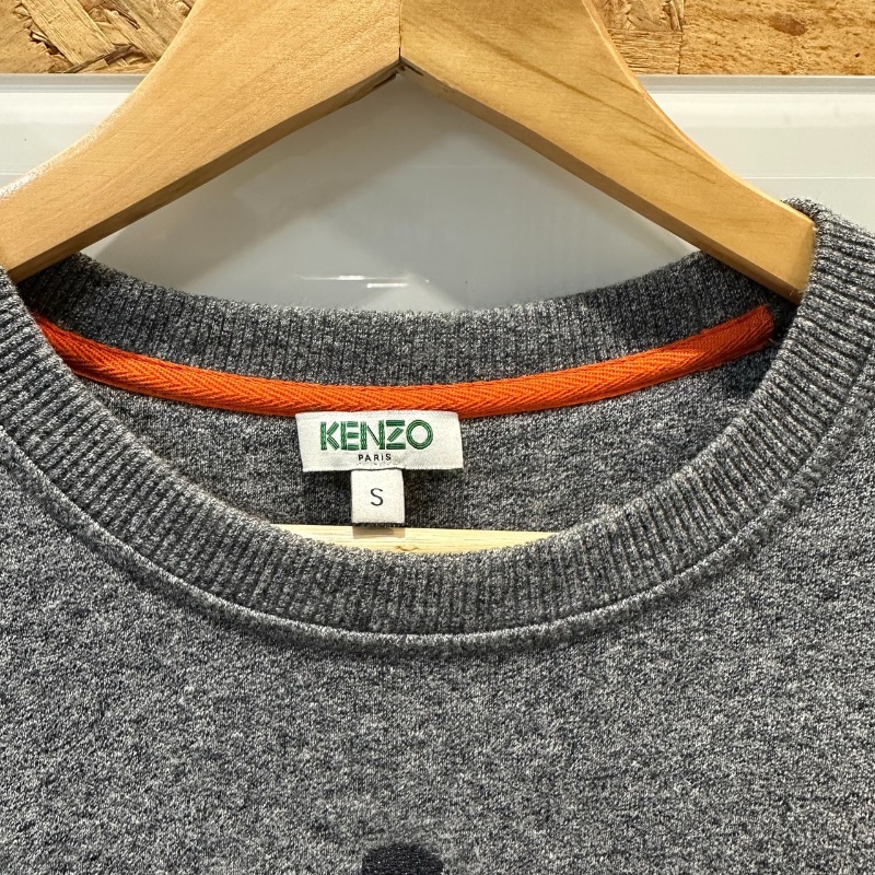 【美收精品】KENZO 灰色大眼睛長袖上衣 4-588-7