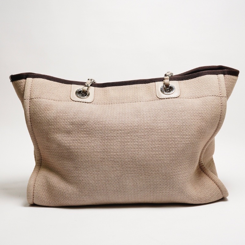 Chanel 帆布托特包/海灘包(奶茶色)-1