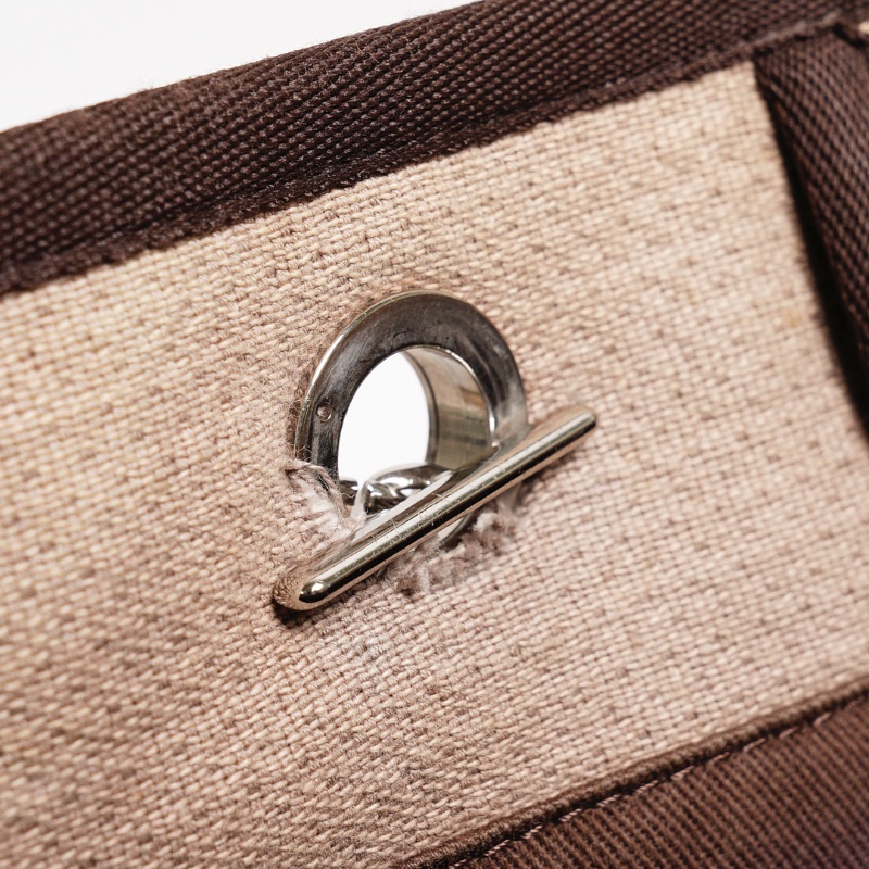 Chanel 帆布托特包/海灘包（奶茶色）-14