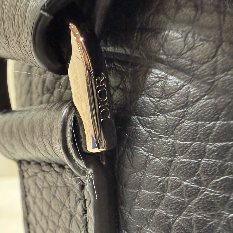 DIOR黑色牛皮Hit the Road下蓋釦式郵差包1ESPO333LLG-14