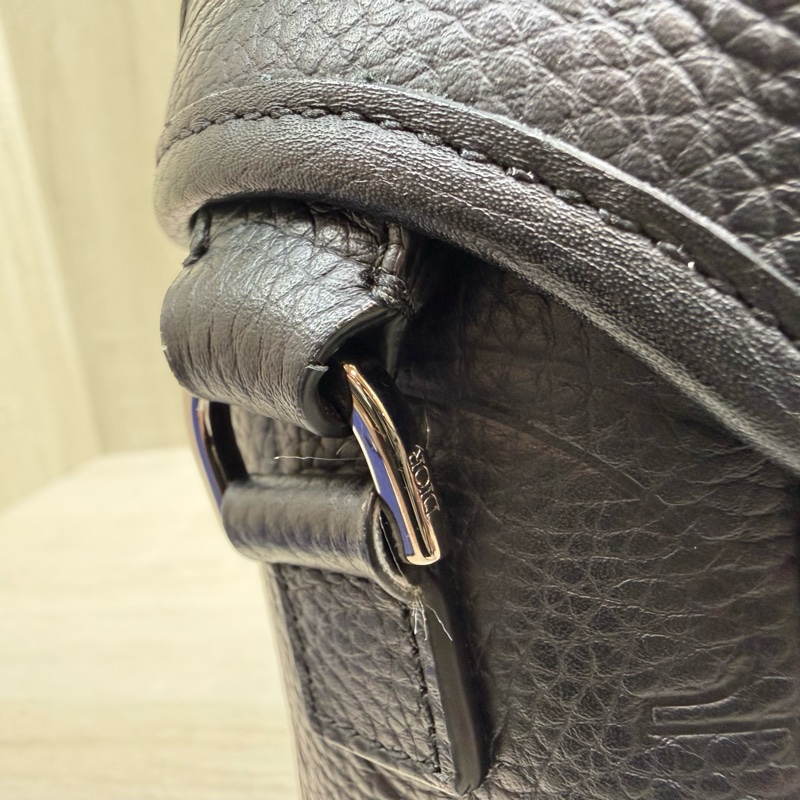 DIOR黑色牛皮Hit the Road下蓋釦式郵差包1ESPO333LLG-16