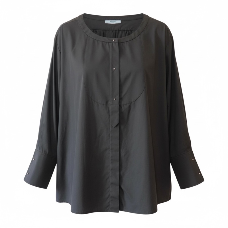 PRADA黑色個性襯衫-0