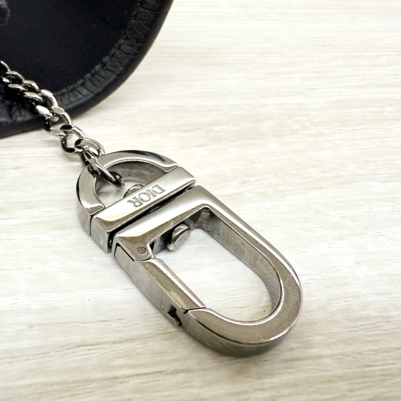 DIOR藍色老花MINI GALLOP馬鞍耳機包-10