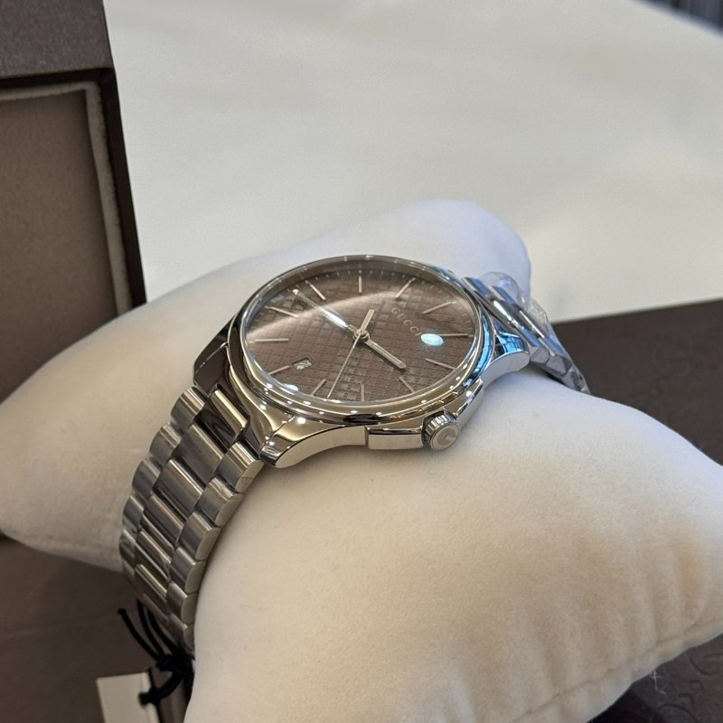 *SHIHNA名牌精品* Gucci G-Timeless 棕色錶盤男士腕錶-2