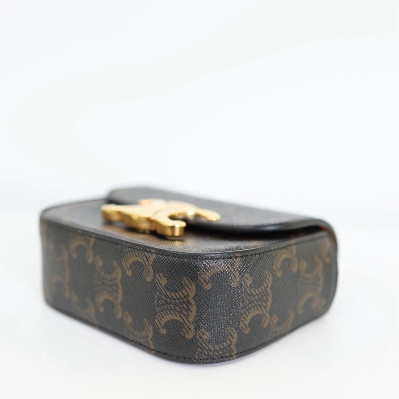 二手celine mini 凱旋門小包-10