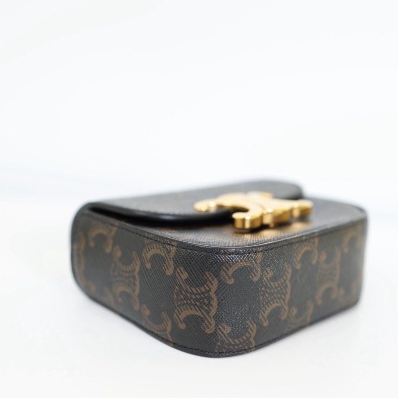 二手celine mini 凱旋門小包-11