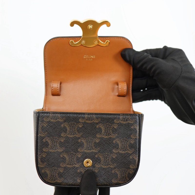二手celine mini 凱旋門小包-12