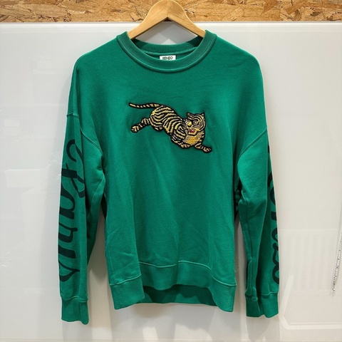 【美收精品】KENZO 綠色老虎長袖上衣 4-589