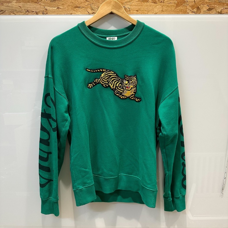 【美收精品】KENZO 綠色老虎長袖上衣 4-589-0