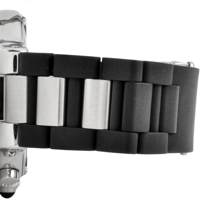 卡地亞 Must 21 Chronoscaph Vantianne 2424 W10125U2 石英腕錶，黑色錶盤，精鋼錶殼，男款-6