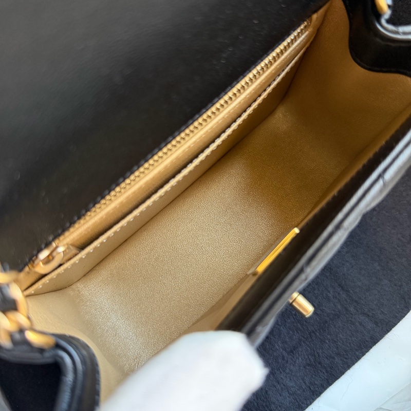 ®️✨CHANEL 25A金球方胖子 黑金芯片款 全新品-29