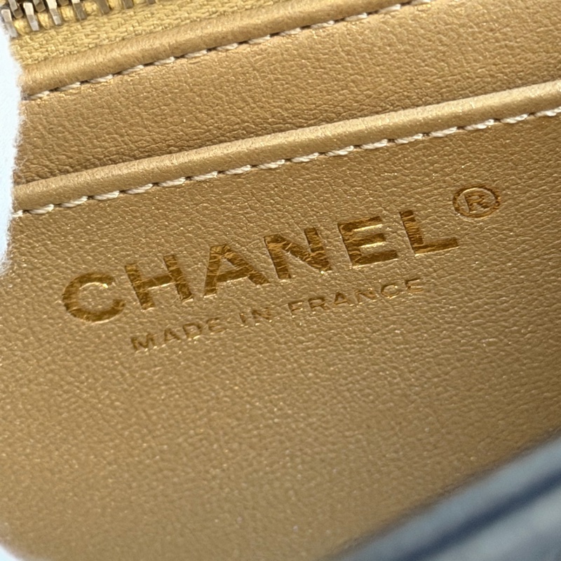 ®️✨CHANEL 25A金球方胖子 黑金芯片款 全新品-31
