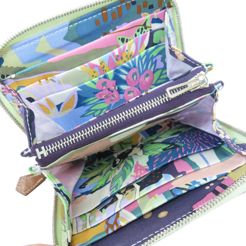 薄荷綠 Epsom牛皮 Silk In Compact 短夾 U刻【HERMES 愛馬仕】-4