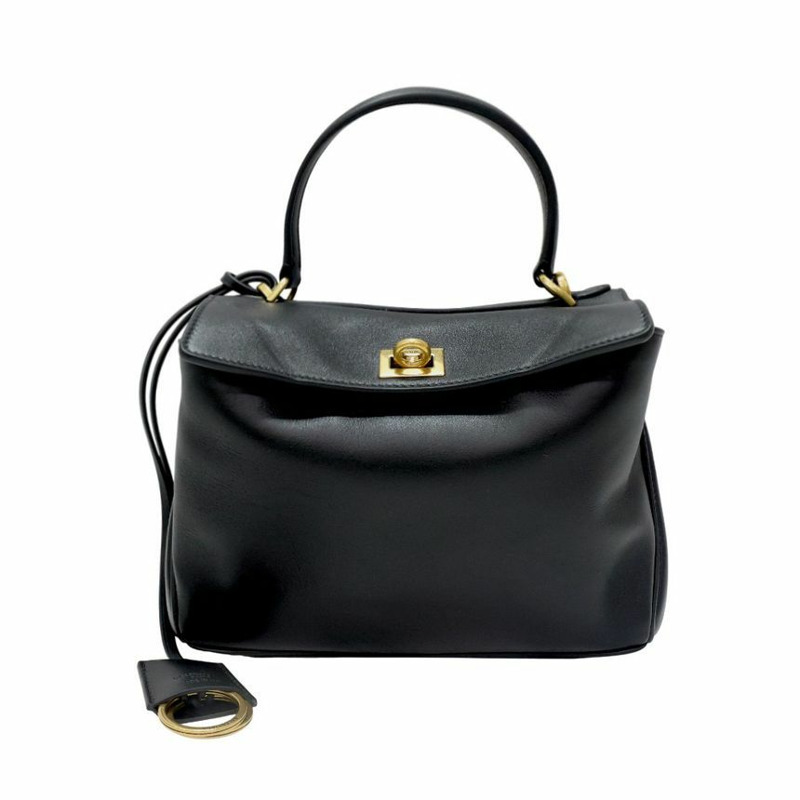 BALENCIAGA Rodeo迷你手提包（黑色）-0