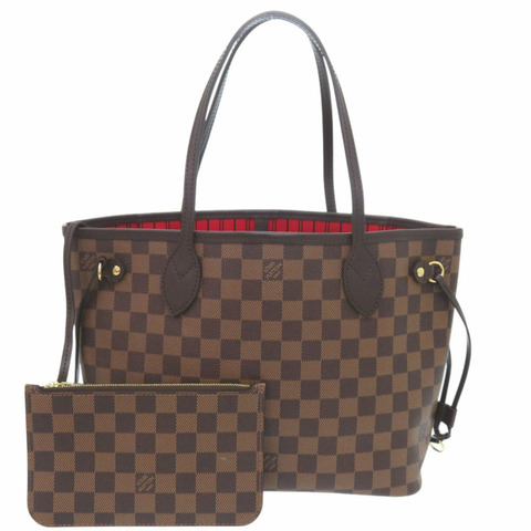 近全新路易威登 Neverfull PM Damier Cerise N40600 手提包 0846 LOUIS VUITTON