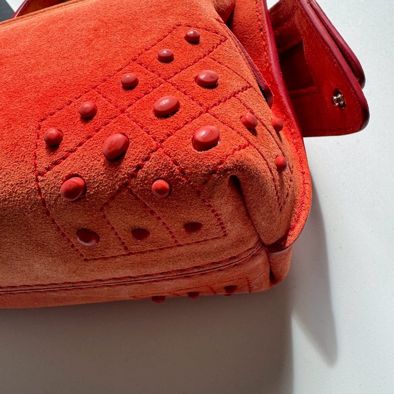 TODS 夕陽橘小WAVA 手提斜背包-3