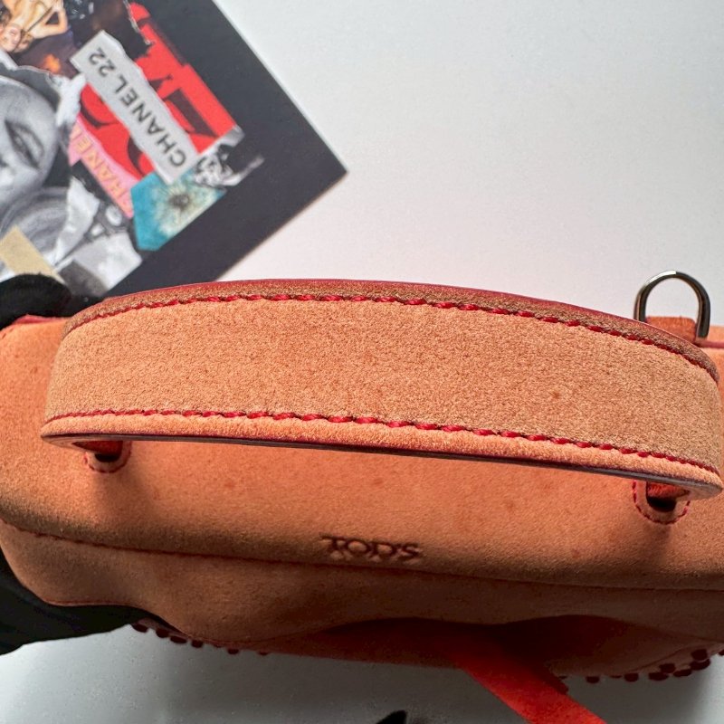 TODS 夕陽橘小WAVA 手提斜背包-10