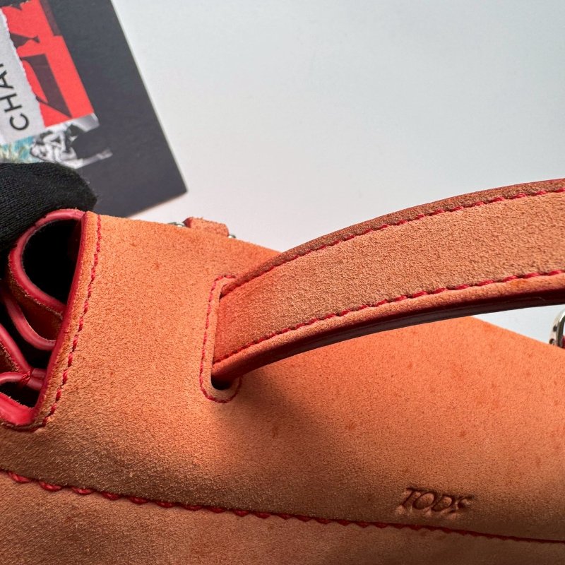 TODS 夕陽橘小WAVA 手提斜背包-11