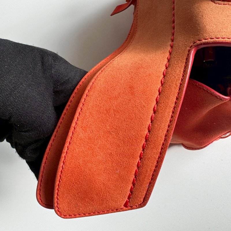 TODS 夕陽橘小WAVA 手提斜背包-14