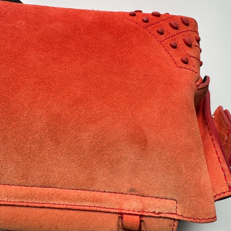 TODS 夕陽橘小WAVA 手提斜背包-17