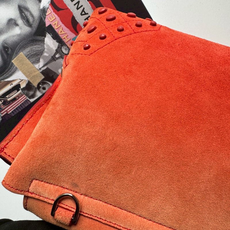 TODS 夕陽橘小WAVA 手提斜背包-18